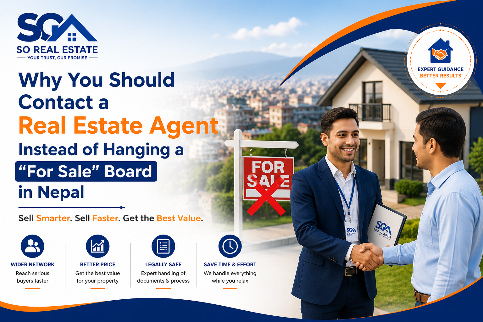 Why You Should Contact a Real Estate Agent Instead of Hanging a “For Sale” Board in Nepal | S.O. Real Estate