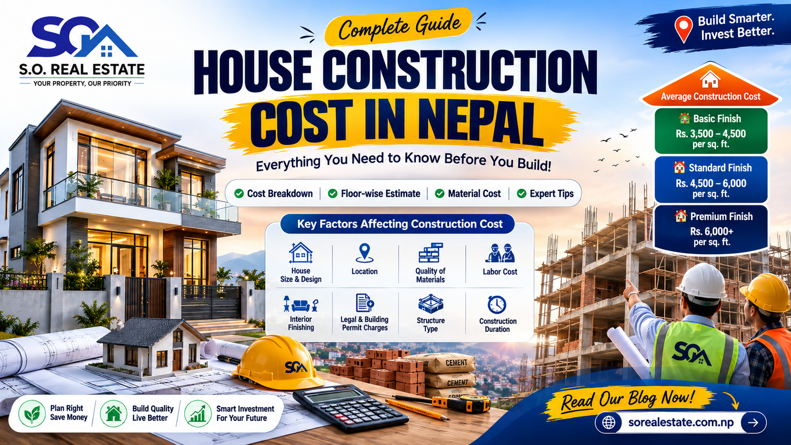 House Construction Cost in Nepal 2026 – Full Price Guide Per Square Foot